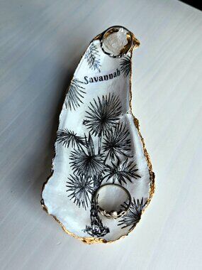 Small hand crafted ring/earring dish or paper clip dish